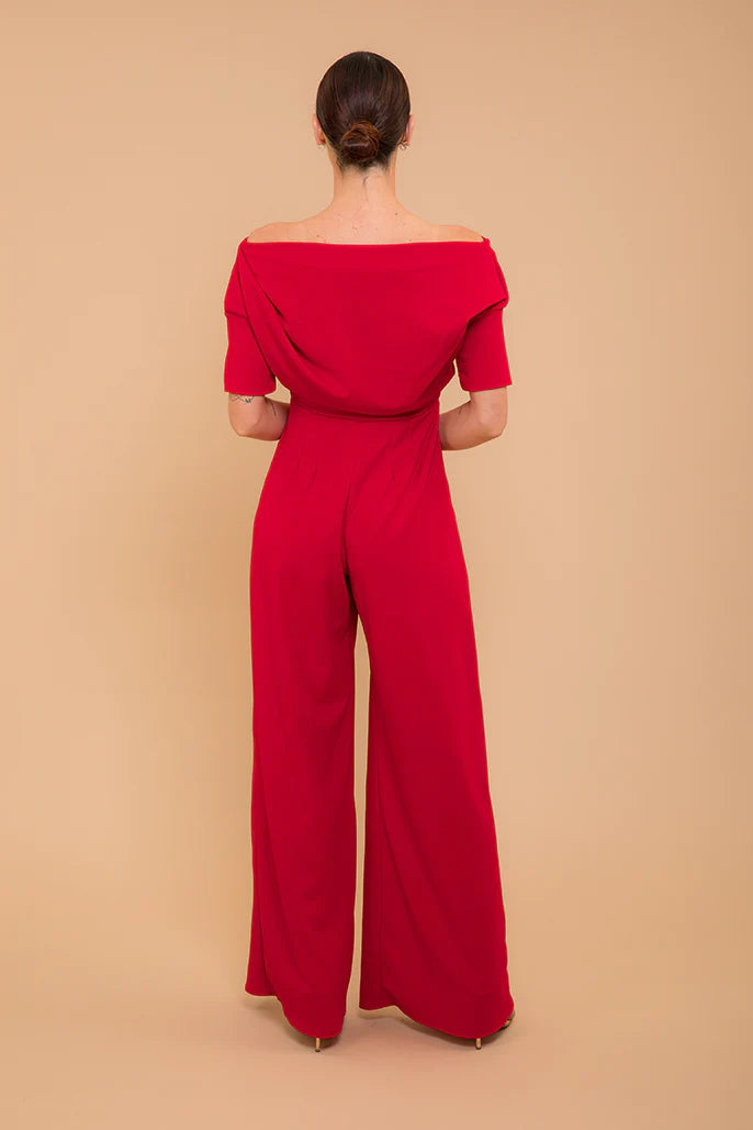 Red Lima Atom Label jumpsuit