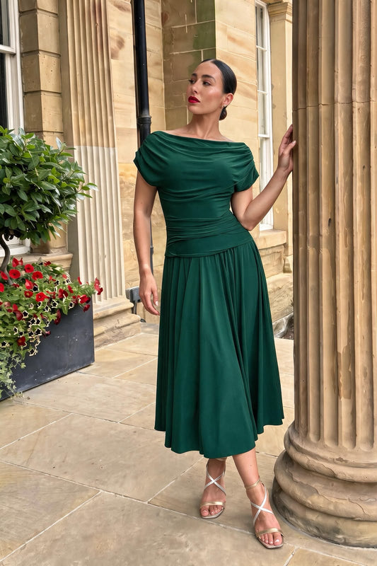 Green Atom tea light dress