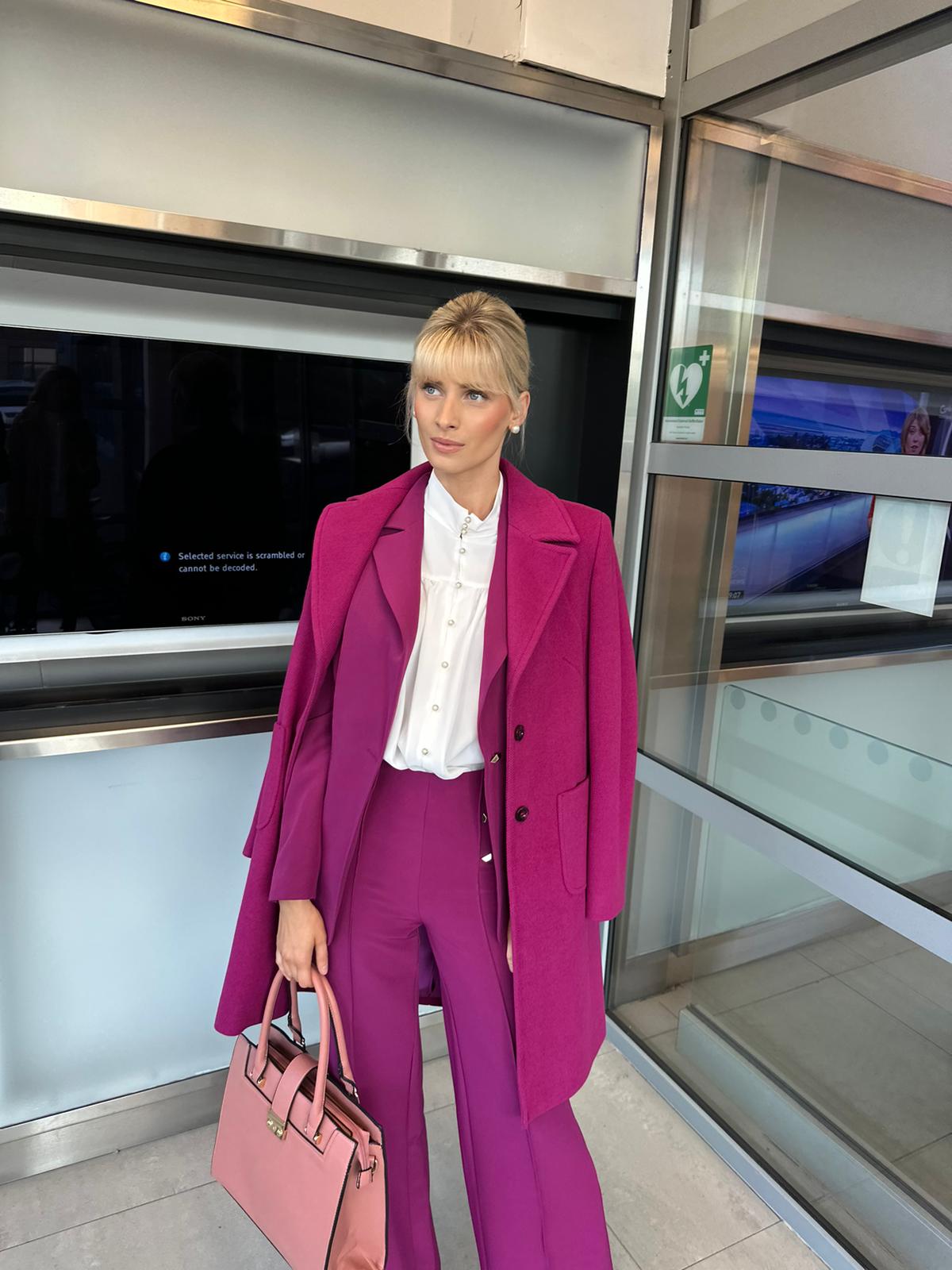 Malva Magenta Coat