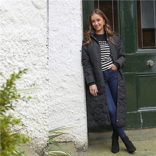 Rant and Rave Catriona Puffa Coat Black