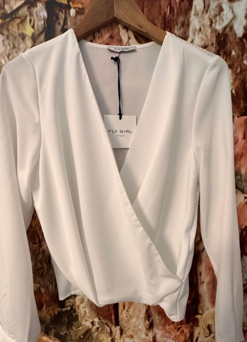 FLY GIRL V WRAP BLOUSE