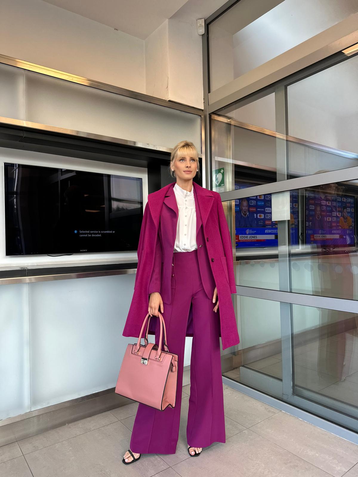 Malva Magenta Coat