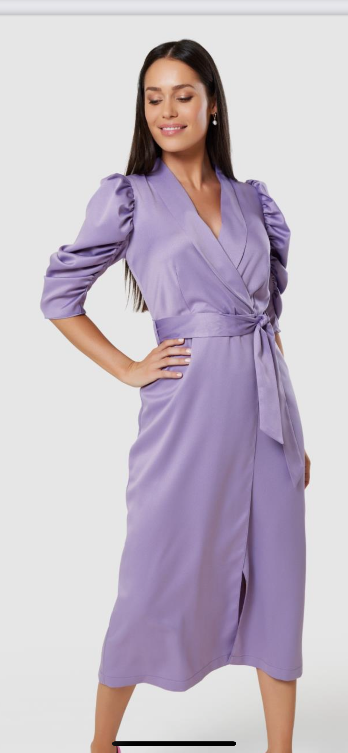 Closet London tie waist wrap dress