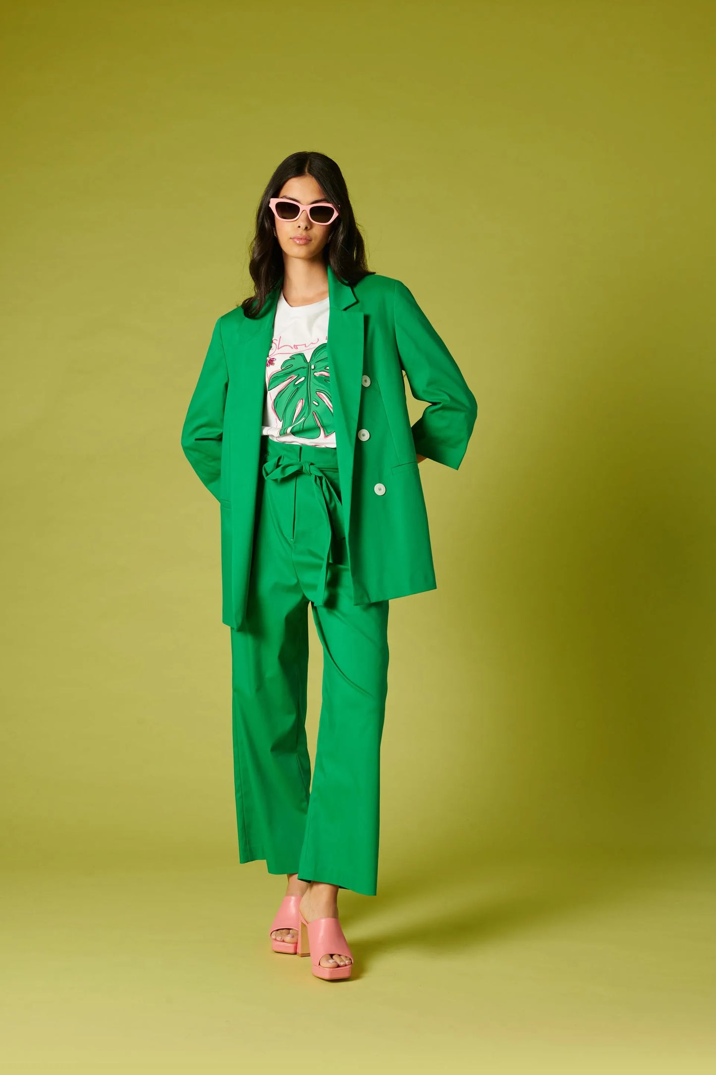 Le Sarte Del Sole Green Trousers