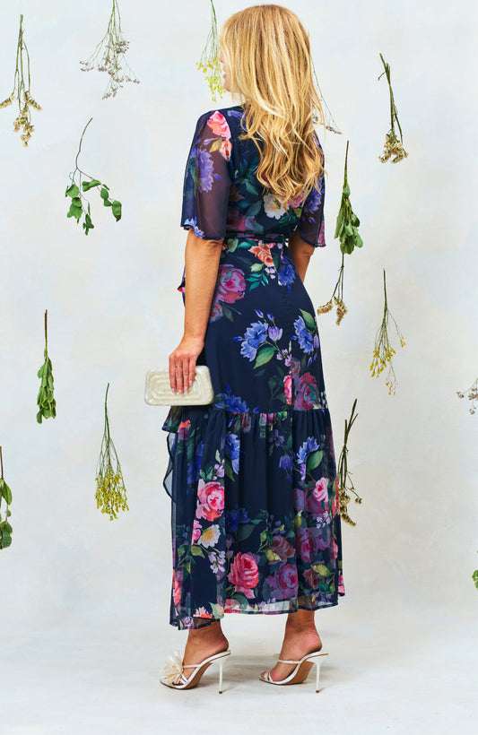 Ayeme Navy floral dress