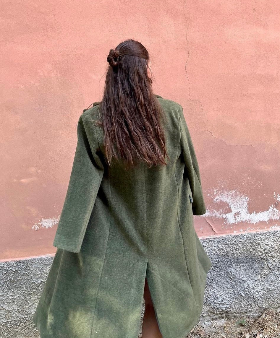 Pia B Italia Sage Green Coat