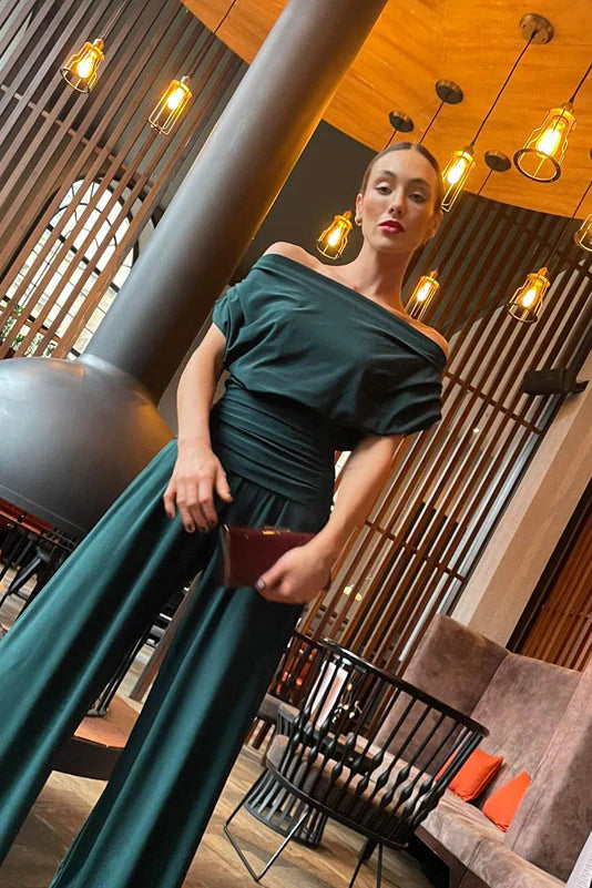 ATOM LABEL Carbon jumpsuit Forest Green