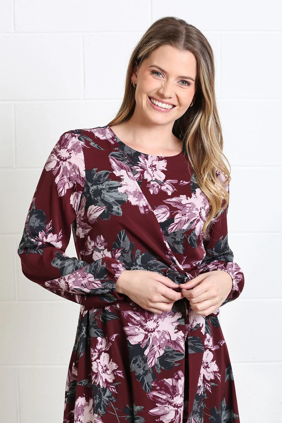 Rant & Rave Grace Dress Burgundy