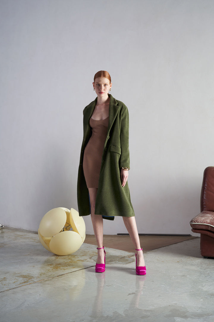 Pia B Italia Sage Green Coat