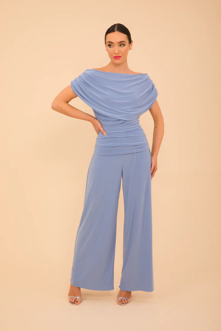 Atom Label Powder blue Jersey jumpsuit