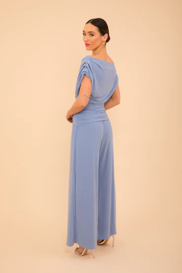 Atom Label Powder blue Jersey jumpsuit