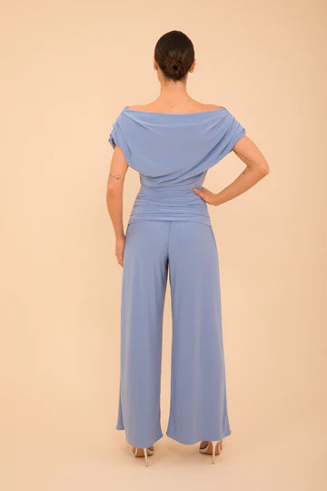 Atom Label Powder blue Jersey jumpsuit