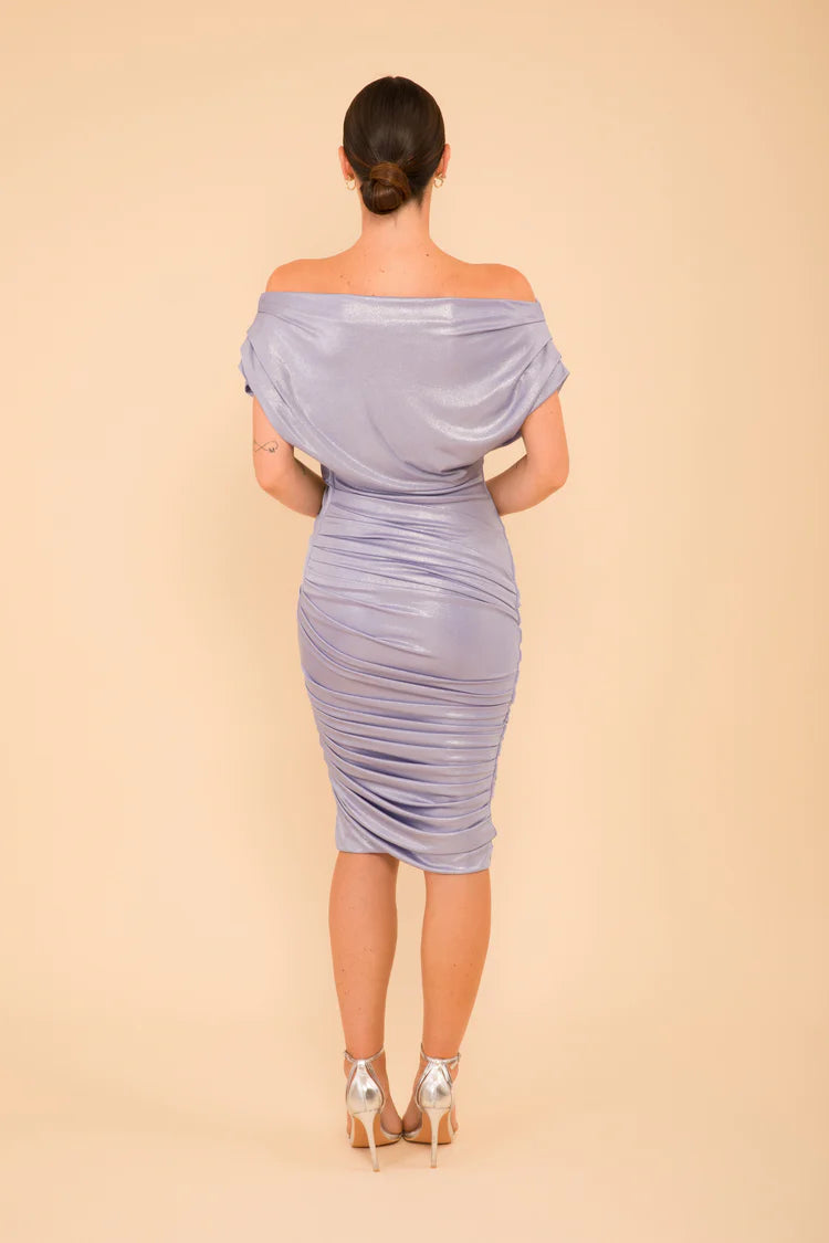Atom Oxygen Shimmer Dress Blue