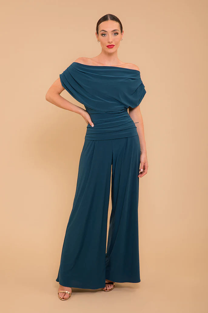 ATOM LABEL Carbon jumpsuit in petrol