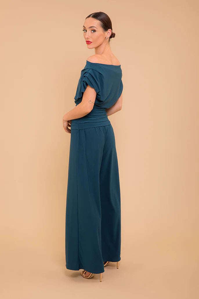 ATOM LABEL Carbon jumpsuit in petrol