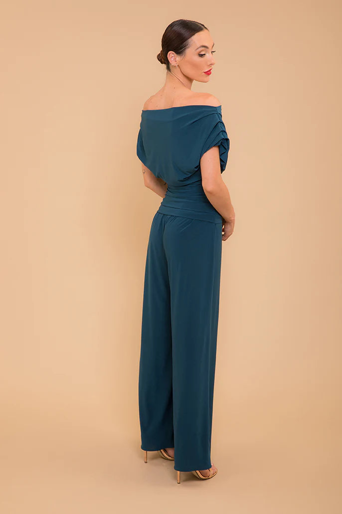 ATOM LABEL Carbon jumpsuit in petrol