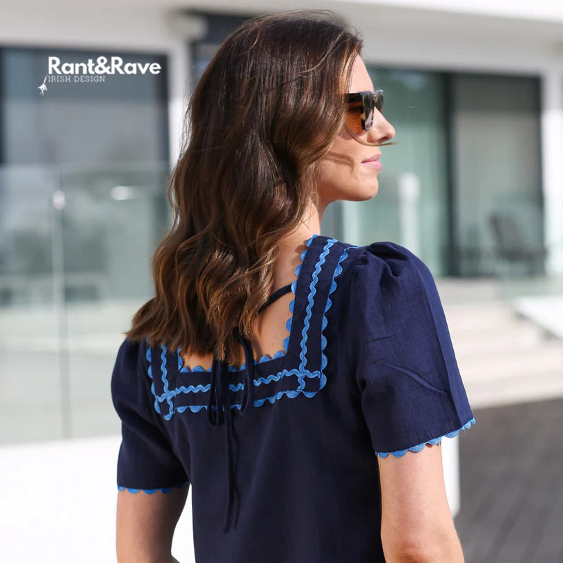 Rant and Rave Reyna navy top