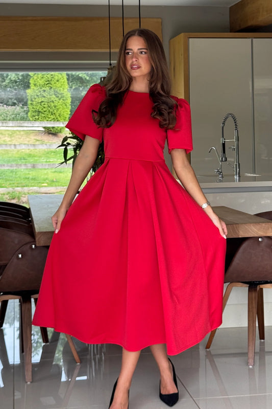 Elowin statement red dress