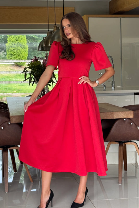 Elowin statement red dress