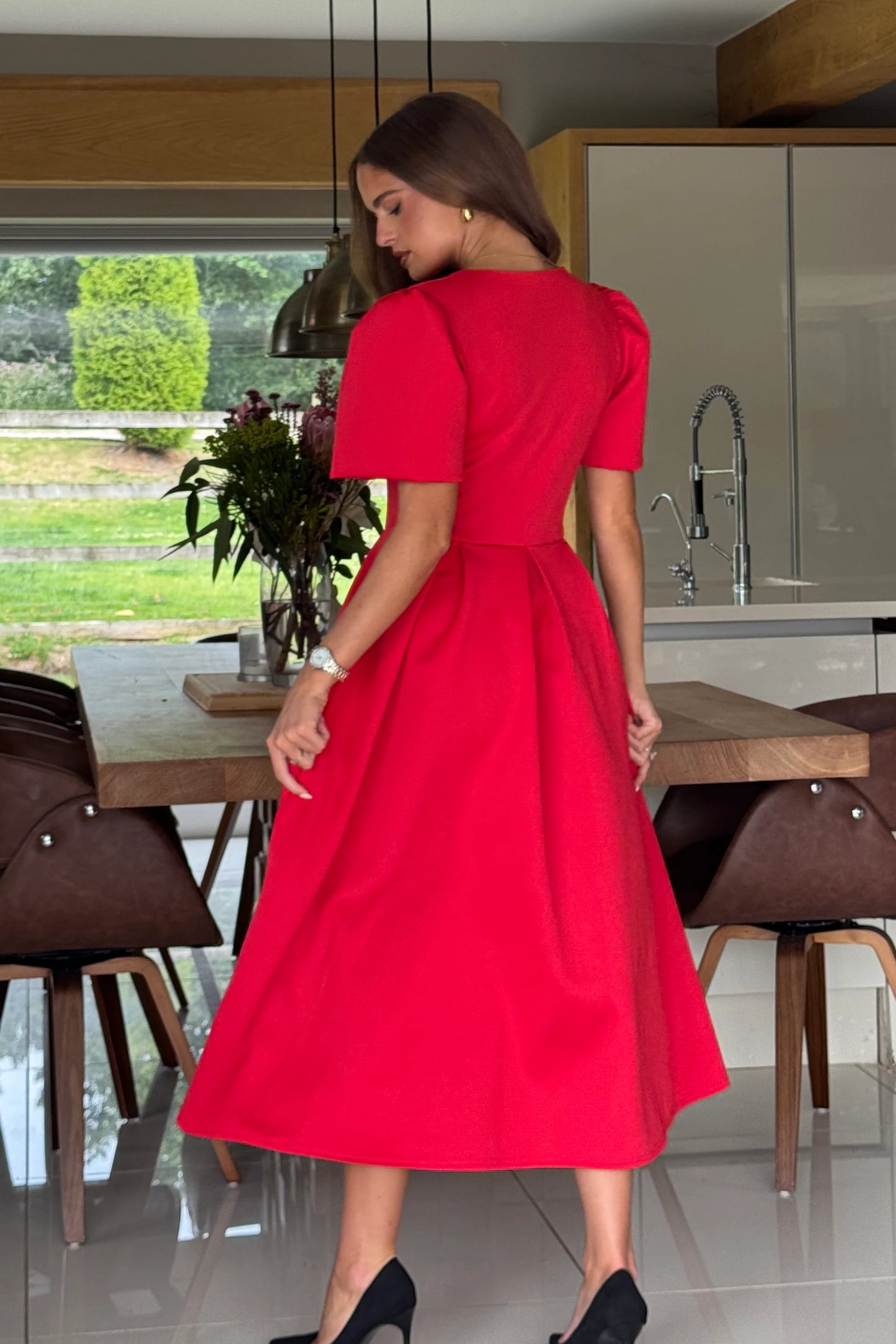 Elowin statement red dress