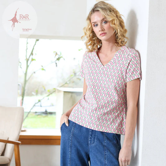 RELAX AND RENEW PINK SOPHIE T SHIRT