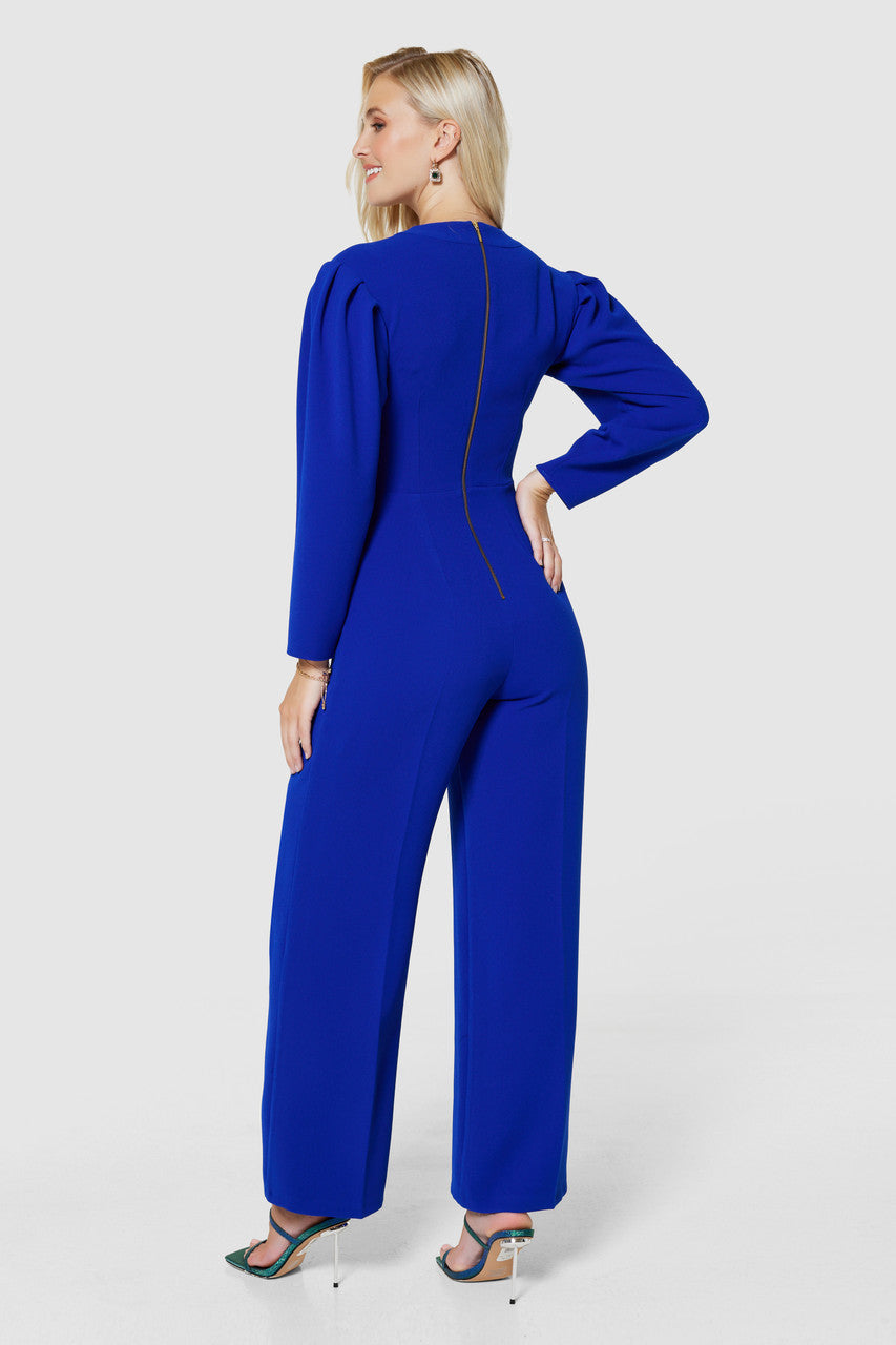 CLOSET LONDON ROYAL BLUE WIDE LEG JUMPSUIT