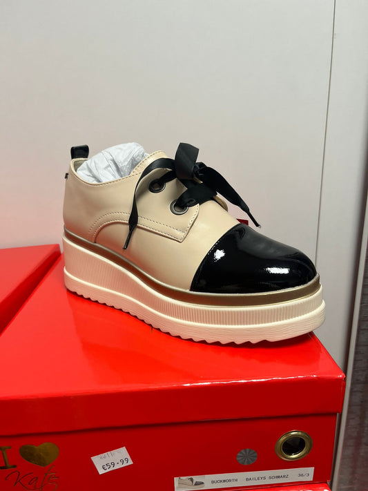 KATE APPLEBY BUCKWORTH NAVY AND COTTON SHOE