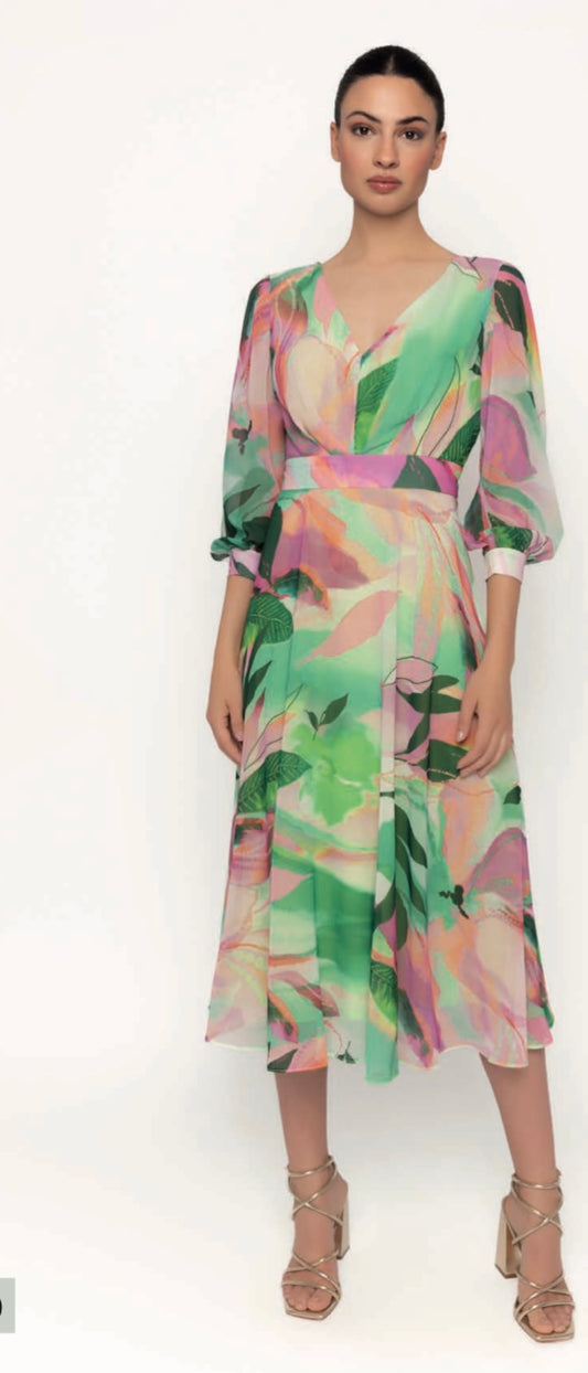 Floral v neck Moncha dress