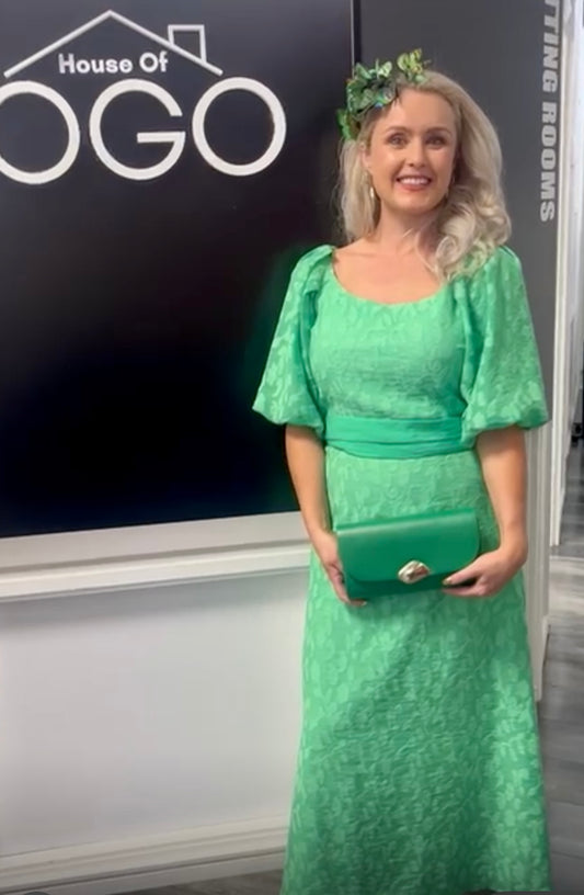 ROLE MODE JADE GREEN MIDI DRESS