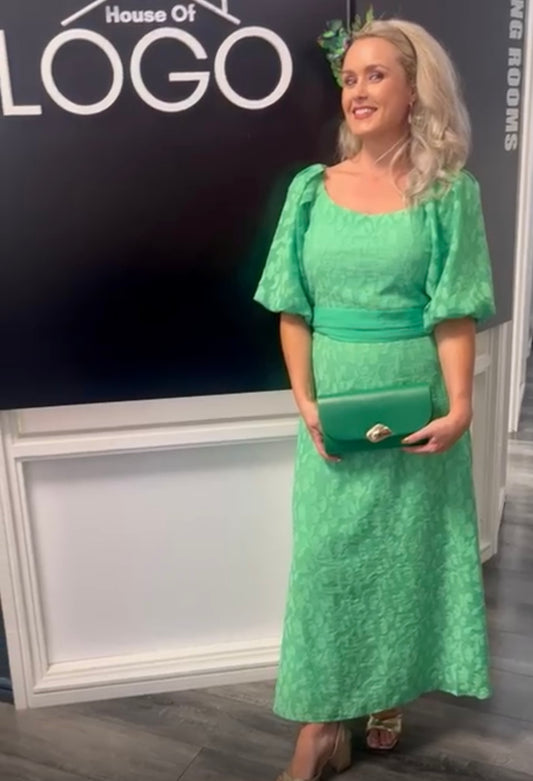 ROLE MODE JADE GREEN MIDI DRESS