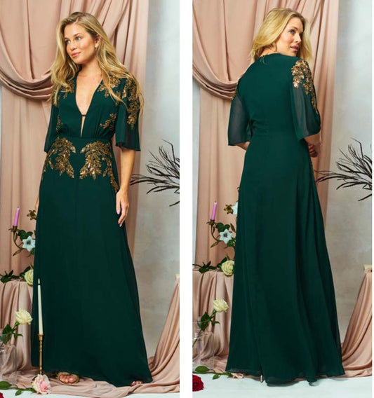 Green embellished hope and ivy dress
