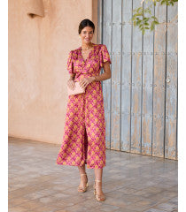 Nicollette Neckline floral dress