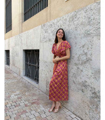 Nicollette Neckline floral dress