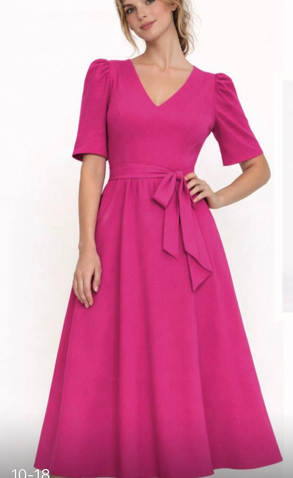 Pink Moncha belted dress
