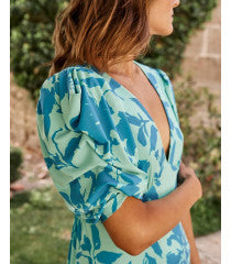 Green floral Tabita dress