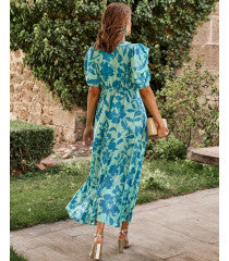 Green floral Tabita dress