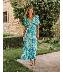 Green floral Tabita dress