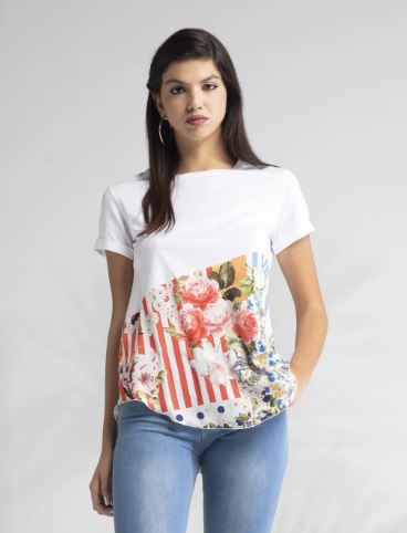 Le Sarte Del Sole Lemon Print Top