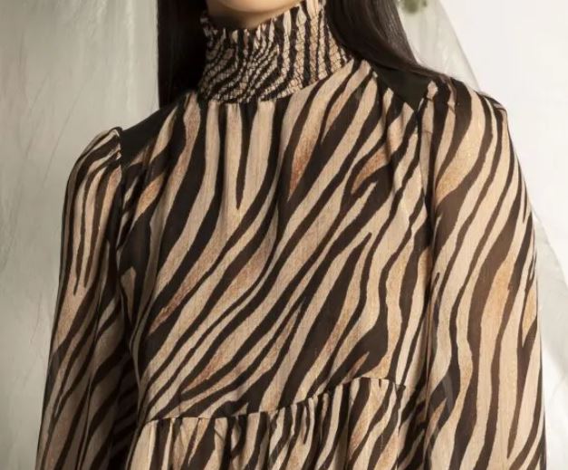 Le Sate Del Sole Animal Print Dress