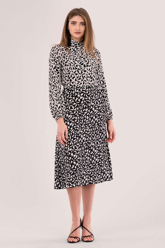 Closet London Twist Neck A-Line Dress