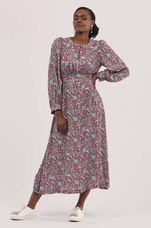 Closet Puff Sleeve A-Line Dress