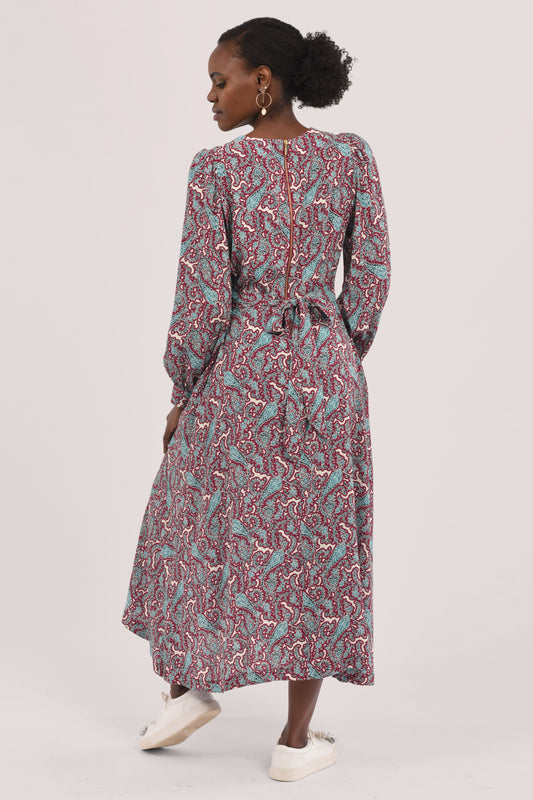 Closet Puff Sleeve A-Line Dress