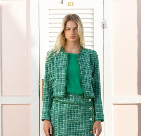 H2O Green Tweed Jacket