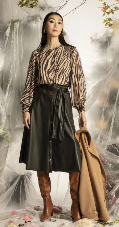 Le Sate Del Sole Pu Skirt