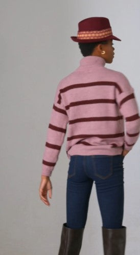 PIA B STRIPE KNITT