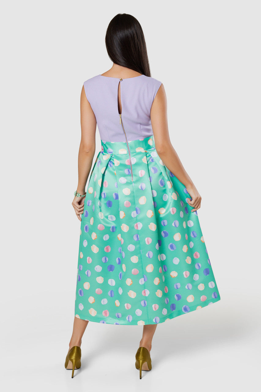 CLOSET LONDON MINT GREEN FULL SKIRT MIDI DRESS