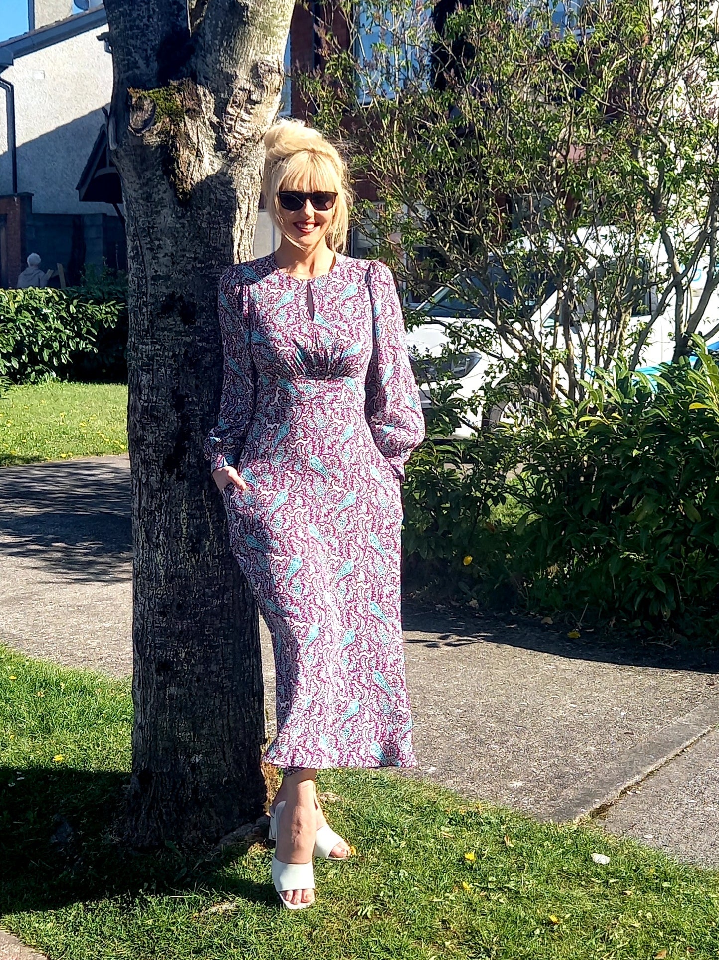 Closet Puff Sleeve A-Line Dress