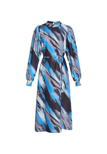 SISTERS POINT BLACK / BLUE TIE DRESS