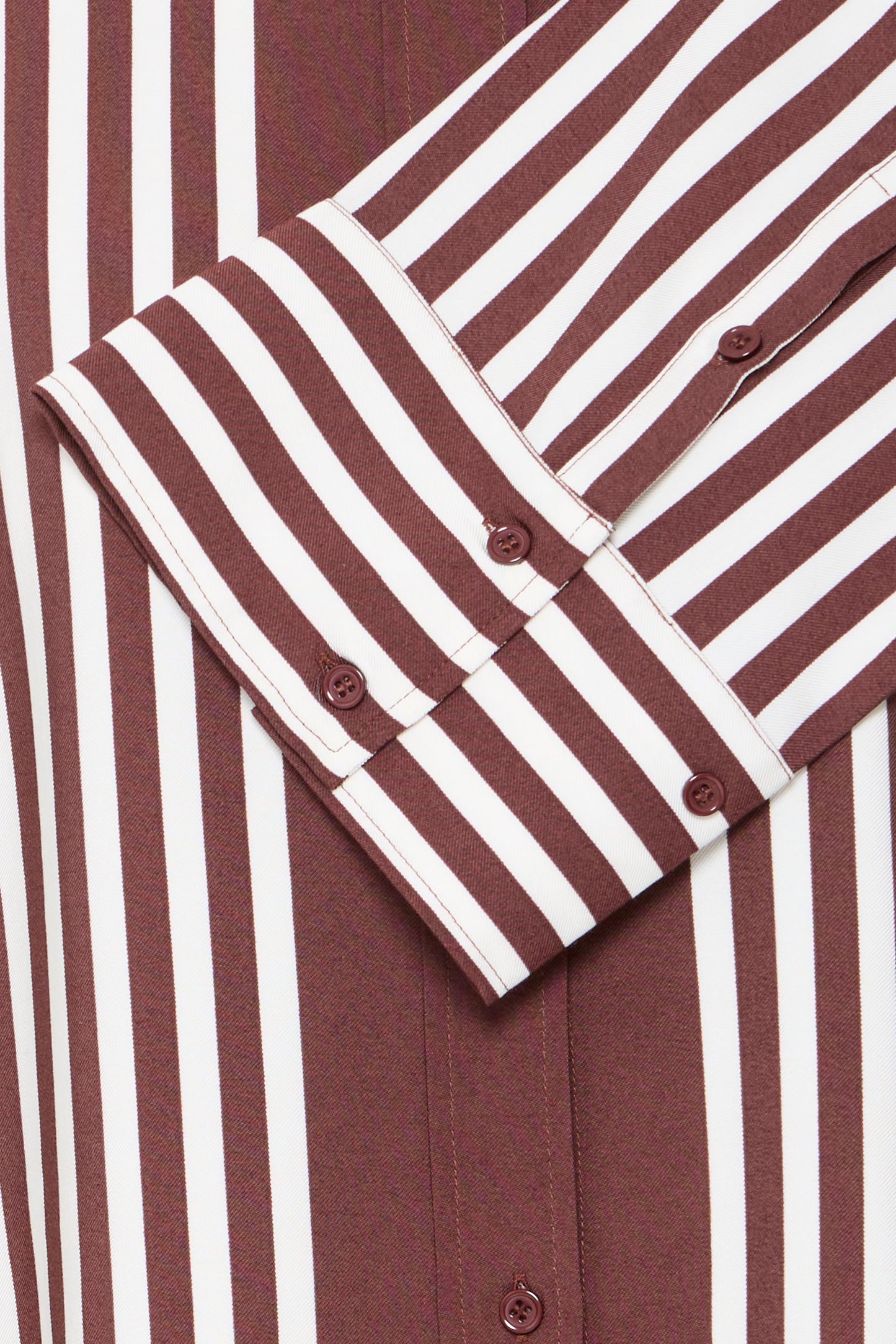 Fransa burgundy stripe shirt