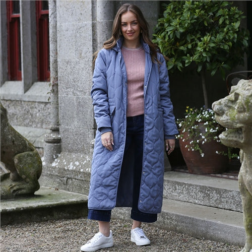 Rant and Rave Catriona Puffa Coat Blue β HOUSE OF LOGO